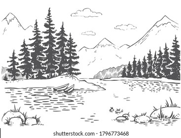 9,129 Lake Doodle Images, Stock Photos & Vectors | Shutterstock