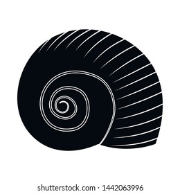 Vector illustration of nature and ocean logo. Collection of nature and mollusk stock symbol for web.