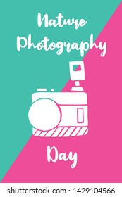 Vector Illustration of Nature Photography Day. Graphic Design for Poster, Background, Art and More.