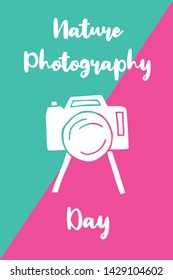 Vector Illustration of Nature Photography Day. Graphic Design for Poster, Background, Art and More.