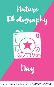 Vector Illustration of Nature Photography Day. Graphic Design for Poster, Background, Art and More.