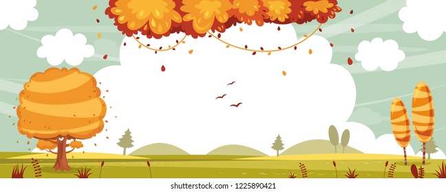 Vector Illustration Of Nature Scene