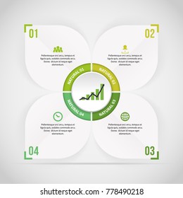 Vector Illustration Of Nature Theme Label Infographic Design Element.