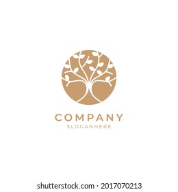 vector illustration of nature tree logo icon element perfect for environmental company