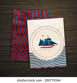 Vector Illustration of a Nautical Design