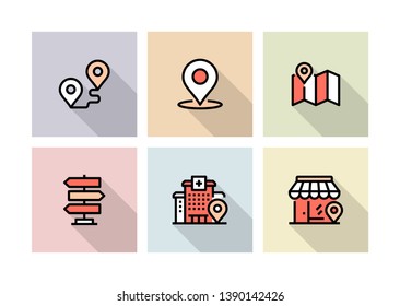 VECTOR ILLUSTRATION AND NAVIGATION ICON CONCEPT