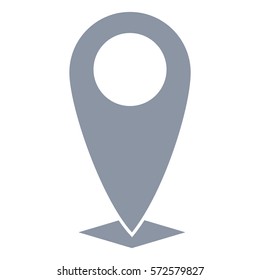 Vector Illustration of Navigation Icon in gray
