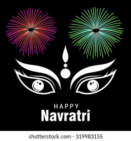 Vector illustration, Navratri or Happy Diwali festival Background.