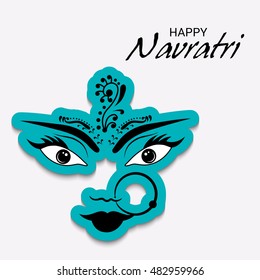 Vector illustration Navratri or Happy Diwali festival greeting card background.