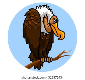 vector illustration of nazar bird, a corpse predator.