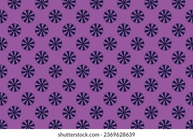 Vector illustration of a neat and beautiful floral motif pattern in purple.