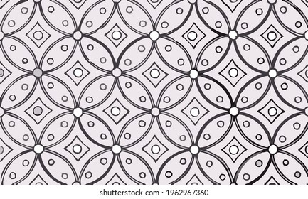 Vector illustration of neatly arranged circles