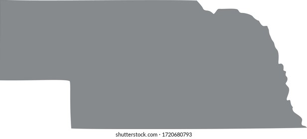vector illustration of Nebraska map
