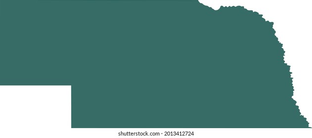 vector illustration of Nebraska map