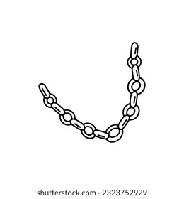 vector illustration of a necklace