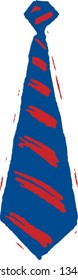 Vector illustration of a necktie