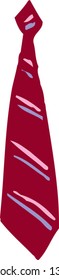 Vector illustration of a necktie