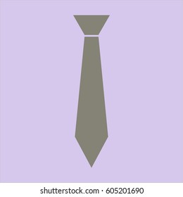 Vector illustration of Necktie vector symbol
