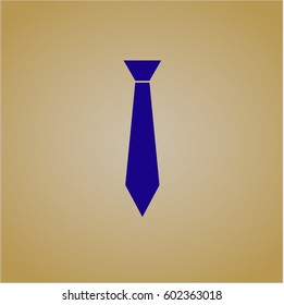 Ilustración vectorial del símbolo vector Necktie en color violeta
