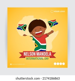 Vector illustration for Nelson Mandela International Day