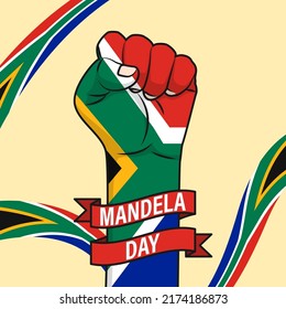 Vector illustration for Nelson Mandela International Day