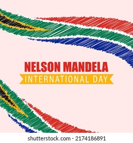 Vector illustration for Nelson Mandela International Day