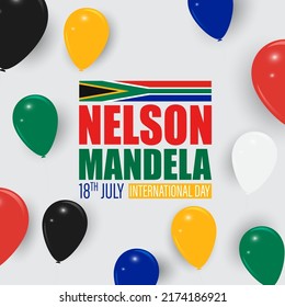 Vector illustration for Nelson Mandela International Day