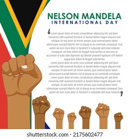 Vector illustration for Nelson Mandela International Day