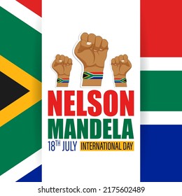 Vector illustration for Nelson Mandela International Day