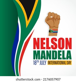 Vector illustration for Nelson Mandela International Day