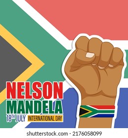 Vector illustration for Nelson Mandela International Day