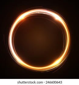 vector  illustration with neon line  abstract  music background