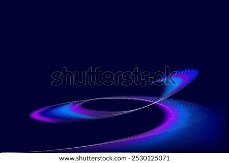 Vector illustration. Neon pink and purple connections form network of interconnected nodes, resembling beauty of digital networks or futuristic data. Concept of Technology, networks, digital future.