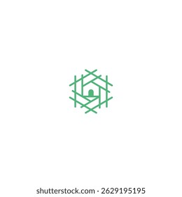 vector illustration of nest home