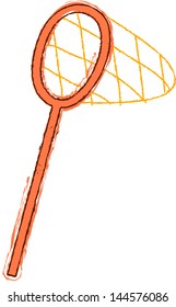 Vector illustration of a net