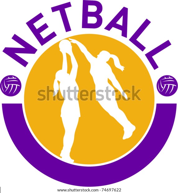 Vector Illustration Netball Player Shooting Ball Stock Vector (Royalty ...