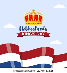 Vector Illustration of Netherland King's Day