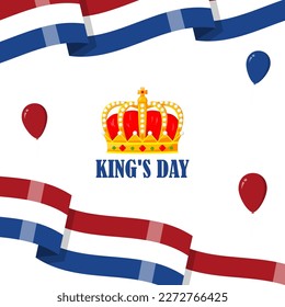 Vector Illustration of Netherland King's Day