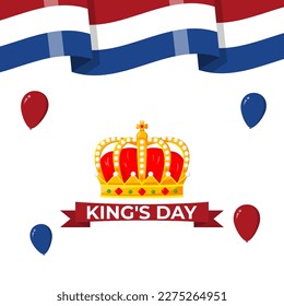 Vector Illustration of Netherland King's Day