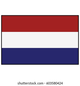 vector illustration of Netherlands flag