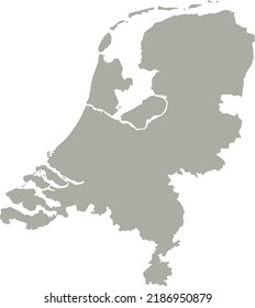 Vector illustration of Netherlands map
