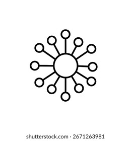 Vector illustration of network connection icon