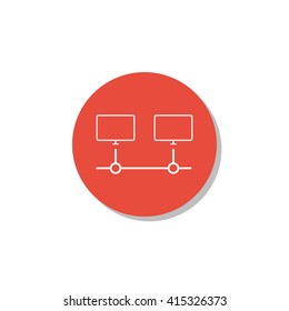 Vector illustration of network icon. Premium quality web icon.