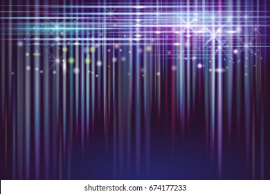 Vector illustration network and light energy on blue sky of cyberspace.Abstract texture of cyber and imagination to time machine in the future.Abstract space background with line and colorful light.