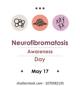 vector illustration for neurofibromatosis day in May