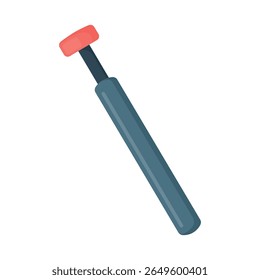 Vector illustration of neurological reflex hammer on white background, medical diagnostic tool for neurological examination and healthcare, precision instrument for reflex testing, medicine, Labor Day