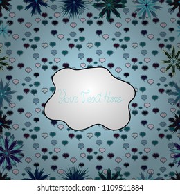 Vector illustration. Neutral, blue and white on colors. Seamless pattern Abstract nice background. Doodles pattern for wrapping paper.