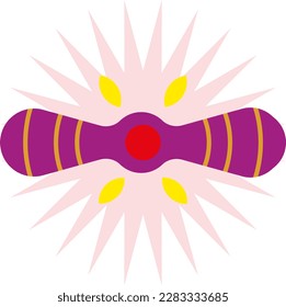 Ilustración vectorial de un icono de estrella de neutrones. Explosión espacial.
