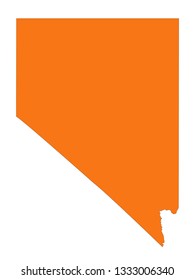 vector illustration of Nevada map