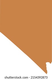 Vector illustration of Nevada map